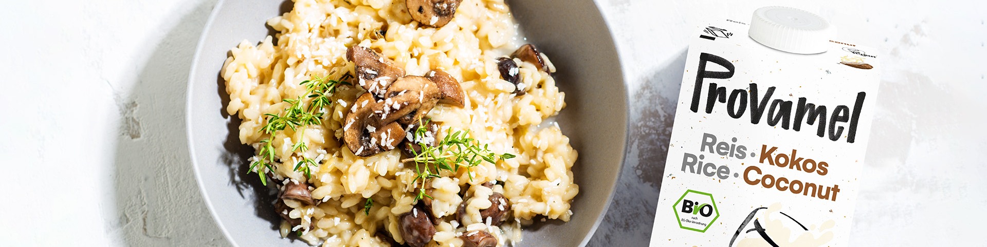 Risotto met champignons en tijm